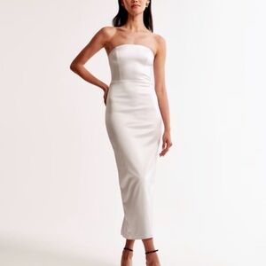 Abercrombie & Fitch Strapless White Dress